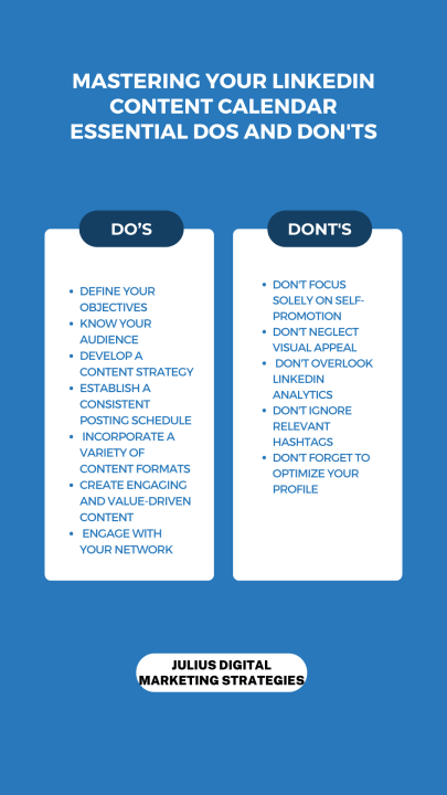 Mastering Your LinkedIn Content Calendar: Essential Dos and Don #39 ts Mastering Your LinkedIn Content Calendar: Essential Dos and Don #39 ts