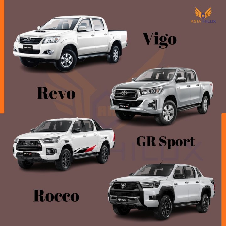 Toyota Hilux Vigo vs Revo vs Rocco vs GR Sports