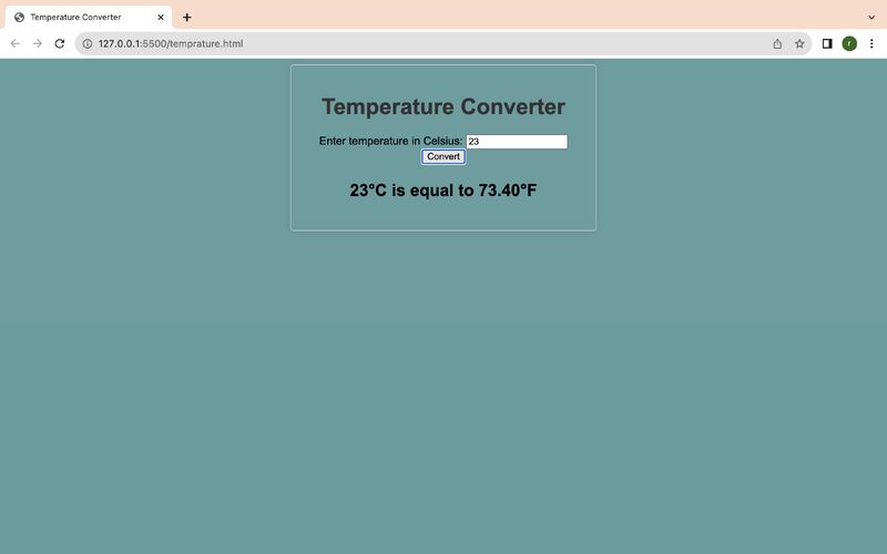 Launching Temperature Converter website using HTML and CSS, Ruchita  Prajapati posted on the topic
