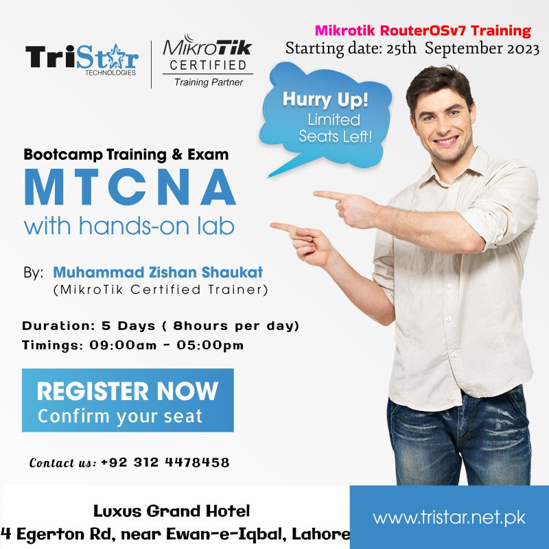 Zanib Asfa on LinkedIn: #mikrotik #bootcamptraining #certification #lahore Zanib Asfa on LinkedIn: #mikrotik #bootcamptraining #certification #lahore