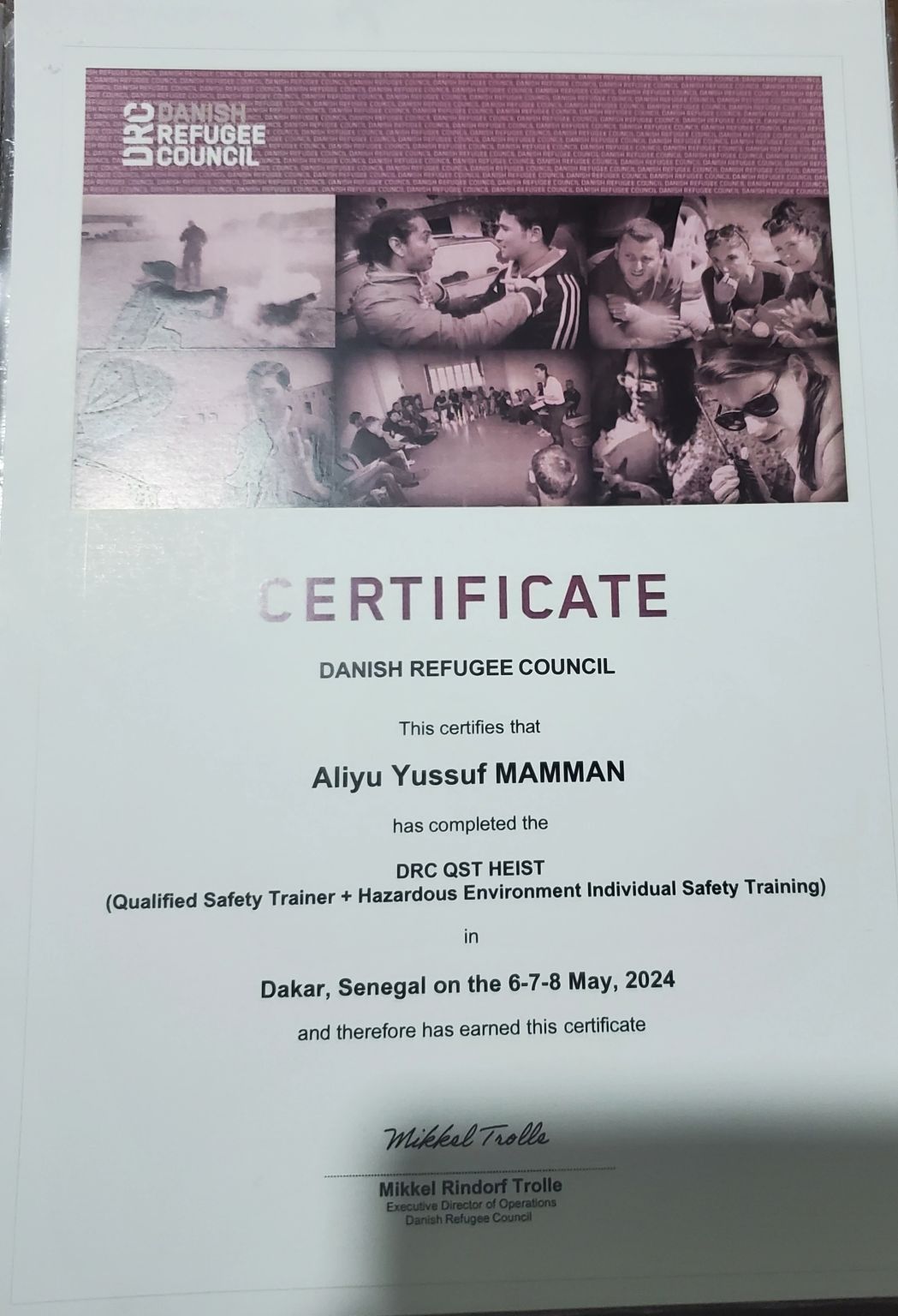 Aliyu Yusuf Mamman Cca CSO ASIS on LinkedIn: I am happy to share my Aliyu Yusuf Mamman Cca CSO ASIS on LinkedIn: I am happy to share my