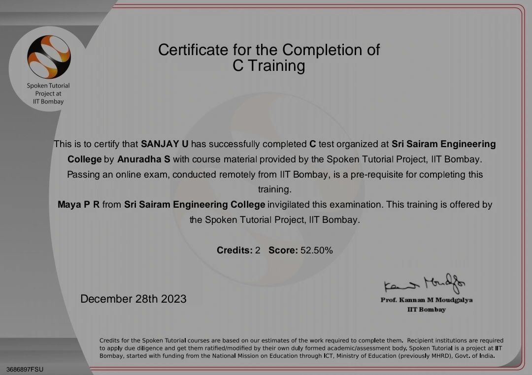 SANJAY U on LinkedIn: Hello LinkedIn fam Iam excited to share my SANJAY U on LinkedIn: Hello LinkedIn fam Iam excited to share my