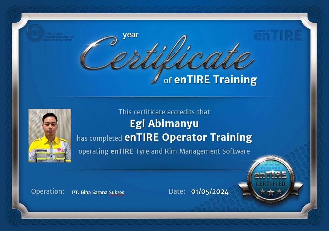 Mark Fernie on LinkedIn: Well done Egi Abimanyu for completing enTIRE Mark Fernie on LinkedIn: Well done Egi Abimanyu for completing enTIRE