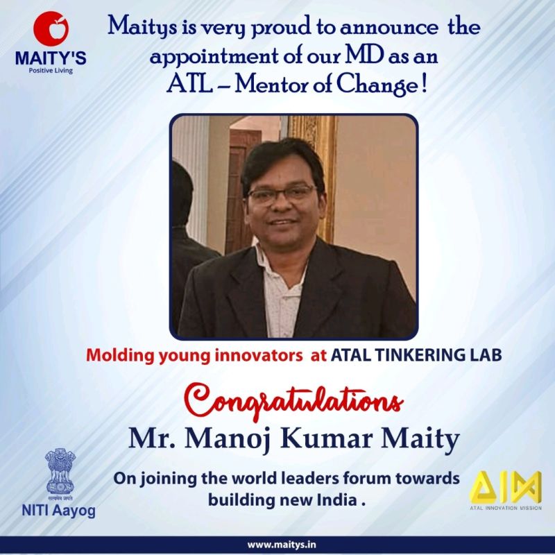 Manoj Maity on LinkedIn: Pleasure to update you all about my appointment as  a ATL Mentor Of Change…