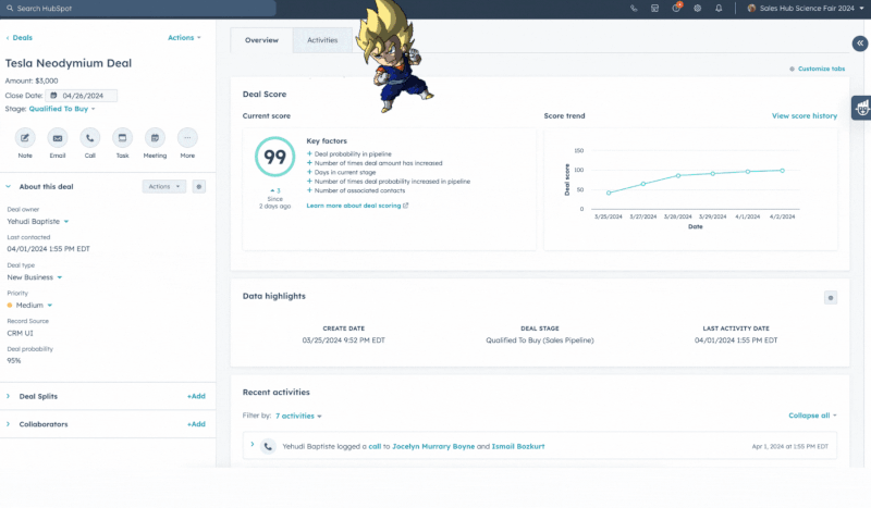 Hubdate - Native deal scoring in hubspot