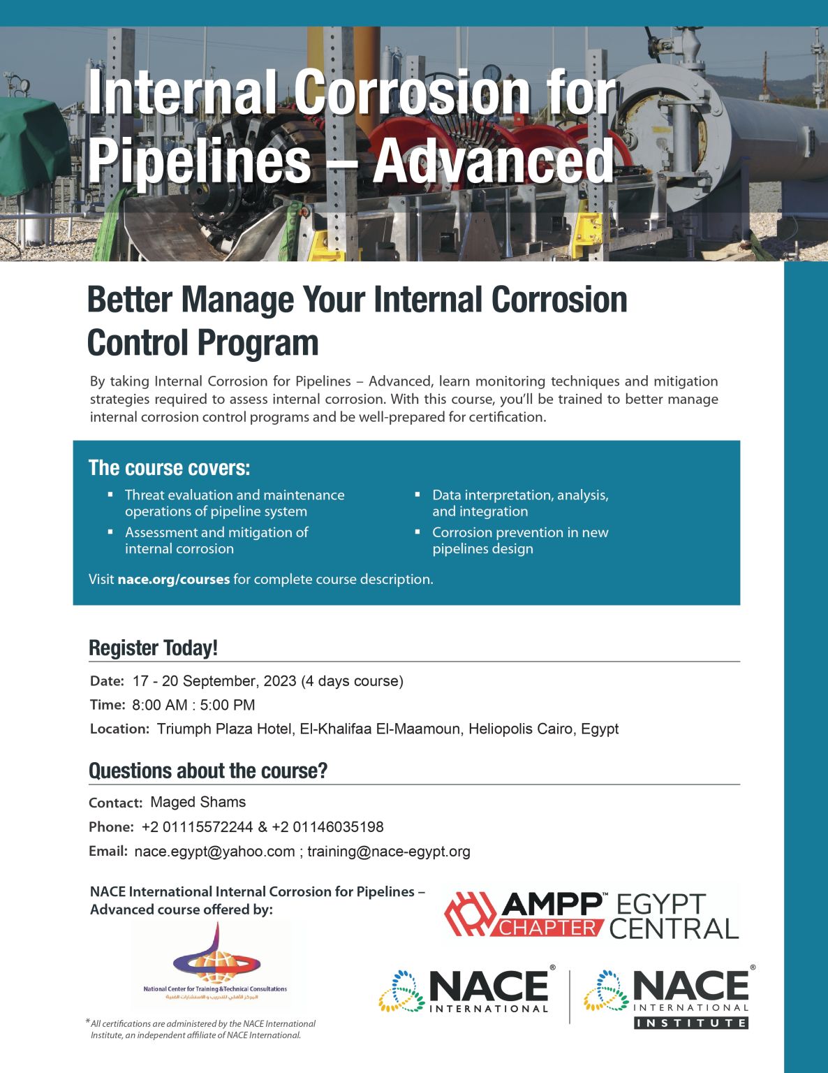 AMPP Egypt on LinkedIn: #internalcorrosion #corrosion #pipelines #ampp AMPP Egypt on LinkedIn: #internalcorrosion #corrosion #pipelines #ampp