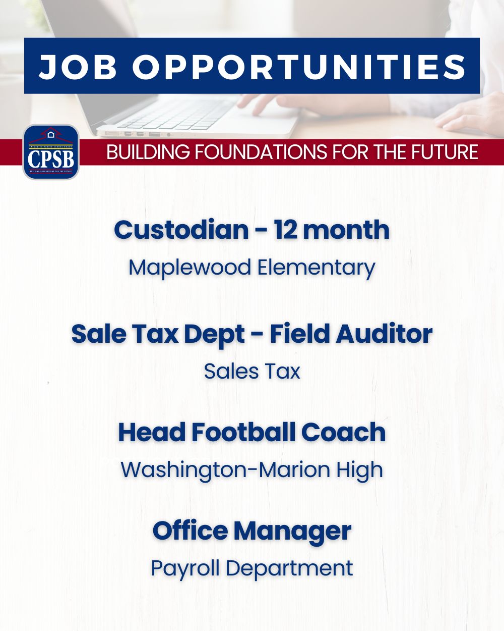 Calcasieu Parish School Board on LinkedIn: #cpsb #buildingfoundations # Calcasieu Parish School Board on LinkedIn: #cpsb #buildingfoundations #