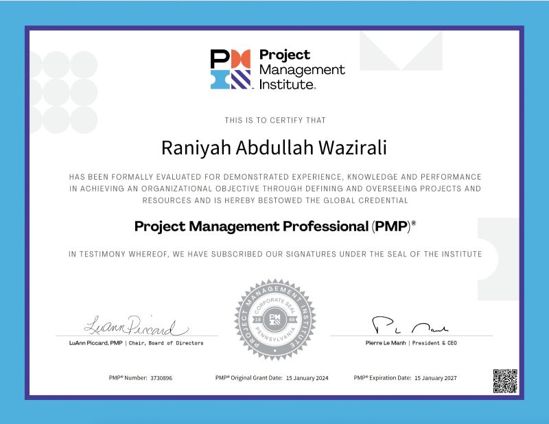 Raniyah Wazirali (PhD PMP® CInP) on LinkedIn: #pmp #projectmanagement Raniyah Wazirali (PhD PMP® CInP) on LinkedIn: #pmp #projectmanagement