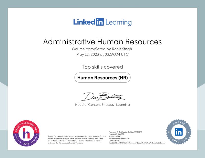 Rohit Singh on LinkedIn: I m happy to share that I ve obtained a new Rohit Singh on LinkedIn: I m happy to share that I ve obtained a new