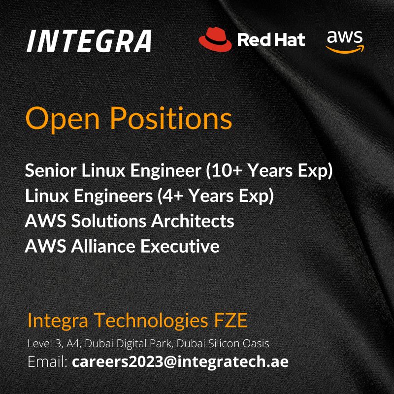 Rajesh S on LinkedIn: #jobs #redhat #aws #openshift #dubai #uae Rajesh S on LinkedIn: #jobs #redhat #aws #openshift #dubai #uae