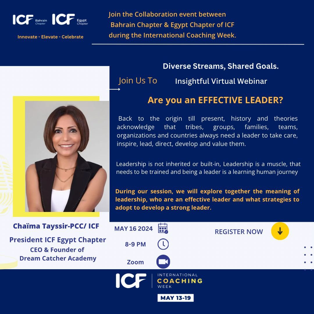 ICF Egypt Chapter on LinkedIn: Mark Your Calender🗓️ 🔗Register in ICF Egypt Chapter on LinkedIn: Mark Your Calender🗓️ 🔗Register in