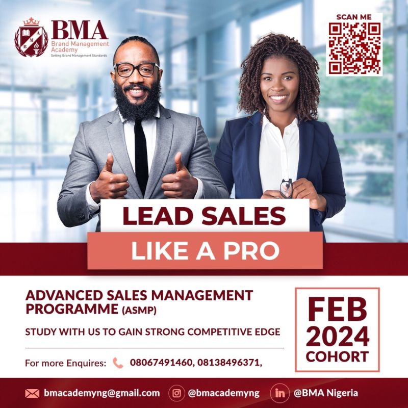 BMA Nigeria on LinkedIn: #businessleadership #marketingprofessional #bma  #salesprofessional…