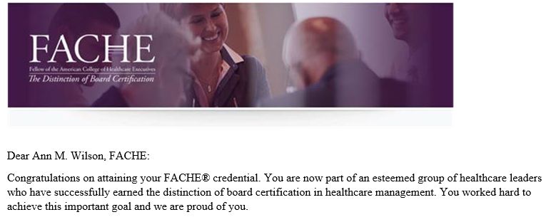 Ann Wilson MBA RRT RPFT FACHE on LinkedIn: Excited to share that I Ann Wilson MBA RRT RPFT FACHE on LinkedIn: Excited to share that I