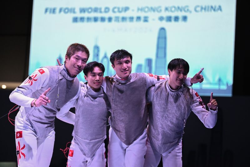 Three cheers for Hong Kong’s men’s foil team on their historic World Cup victory! Led by reigning Olympic champion Cheung Ka-long, Hong Kong defeated World No 2 ranked Italy 45-41 in the final of the first ever FIE Foil World Cup in Hong Kong (May 4). Congratulations to Cheung and his teammates Ryan Choi, Leung Chin-yu, and Aaron Lee on their stunning performances that thrilled the home crowd at AsiaWorld-Expo.  #hongkong #brandhongkong #asiasworldcity #dynamichk #FIEFoilWorldCup  FIE - International Fencing Federation