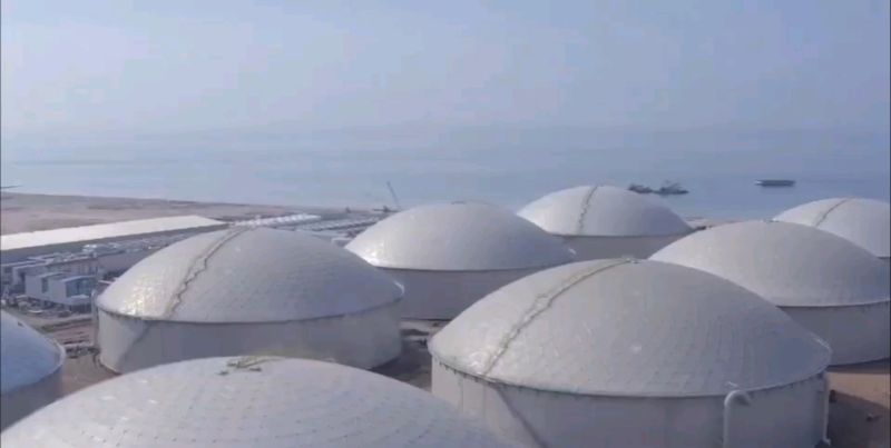 Ihsan AKGUN on LinkedIn: Ateco Tank, Aluminium Geodesic Dome Roofs From  Saudi Arabia. Dia. 106 mt.