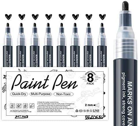 Go Sasta on LinkedIn: AKARUED Black Acrylic Paint Markers: 8 Pack