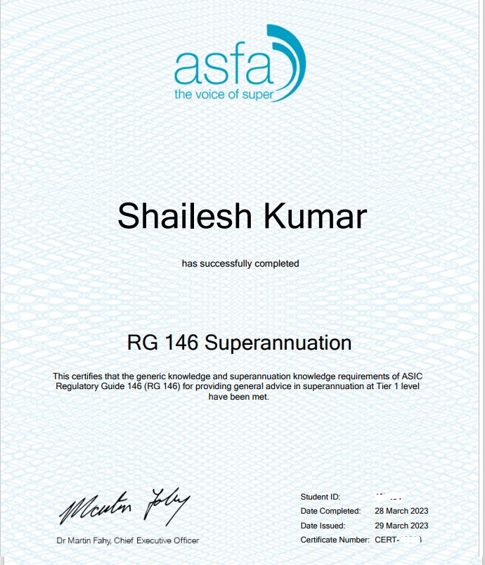 Shailesh Kumar on LinkedIn: ASFA Certified Association of Shailesh Kumar on LinkedIn: ASFA Certified Association of