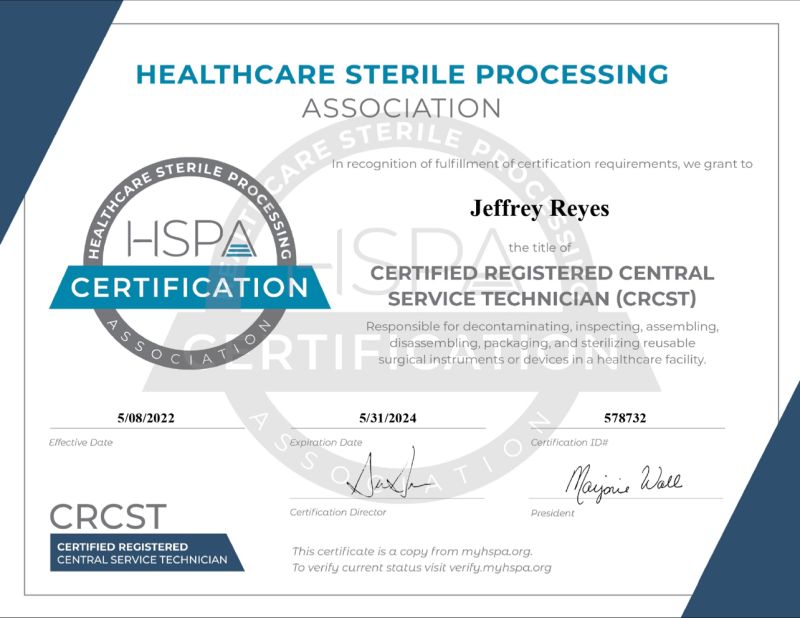 Jeffrey Alejandro Reyes on LinkedIn: #hspa #cssd Jeffrey Alejandro Reyes on LinkedIn: #hspa #cssd