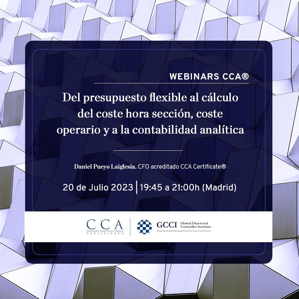 Chartered Controller Analyst CCA Certificate® en LinkedIn: # Chartered Controller Analyst CCA Certificate® en LinkedIn: #
