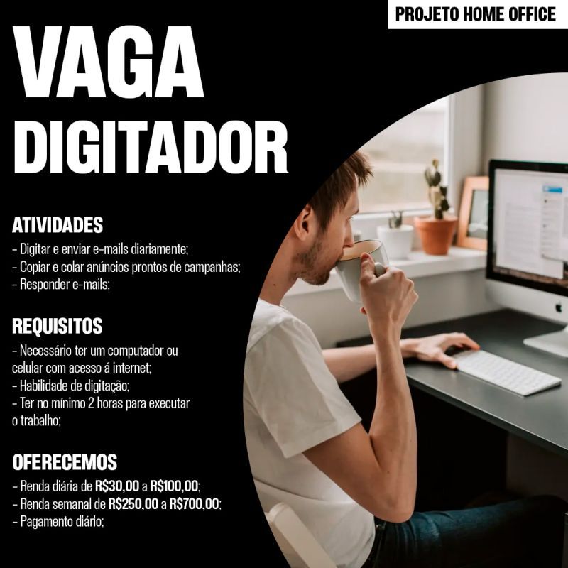 VAGA PARA DIGITADOR - São Paulo Vagas