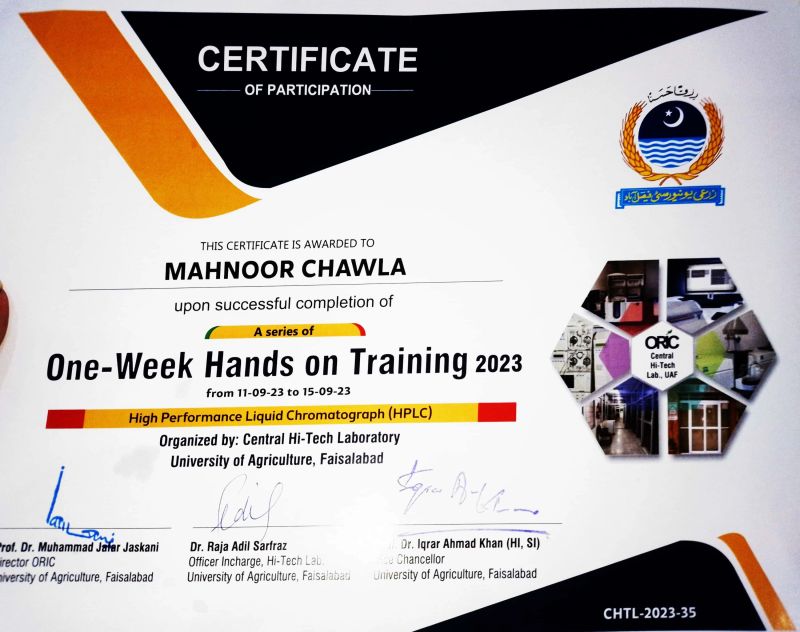 Mahnoor Chawla on LinkedIn: #hplc #certification #instrumentation #uaf Mahnoor Chawla on LinkedIn: #hplc #certification #instrumentation #uaf