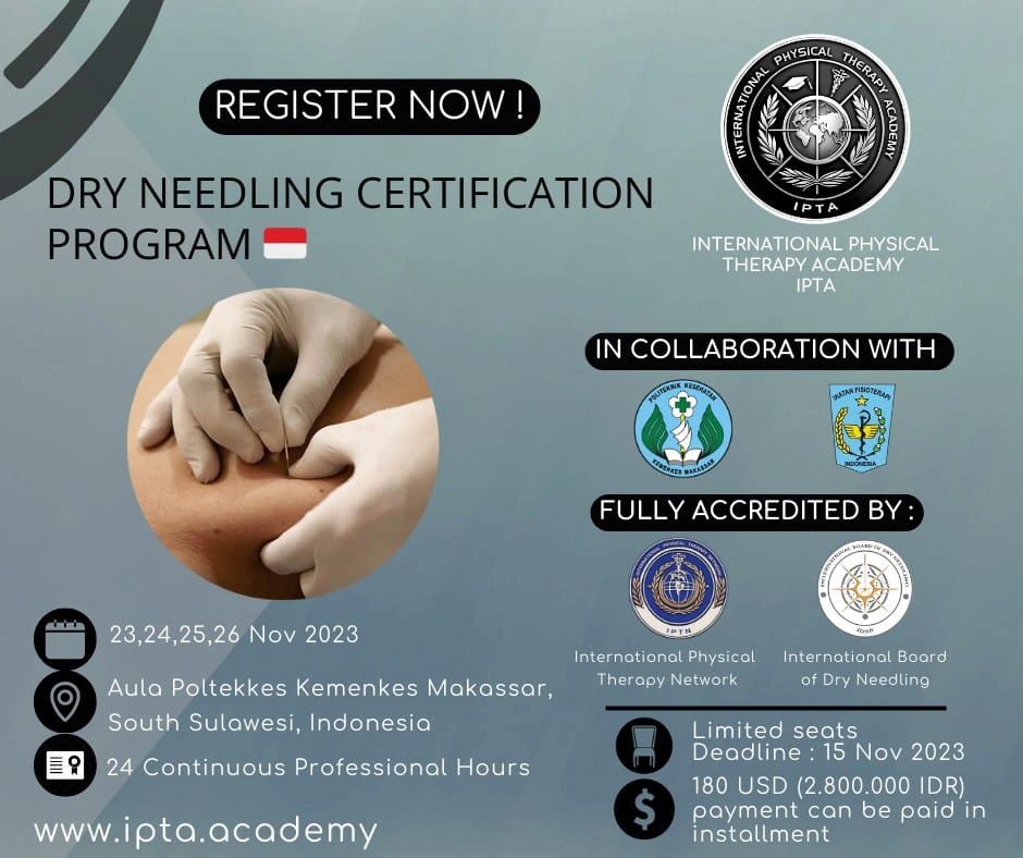 Dr Zirwah Tahir on LinkedIn: 🇮🇩 The Dry Needling Certification Program Dr Zirwah Tahir on LinkedIn: 🇮🇩 The Dry Needling Certification Program