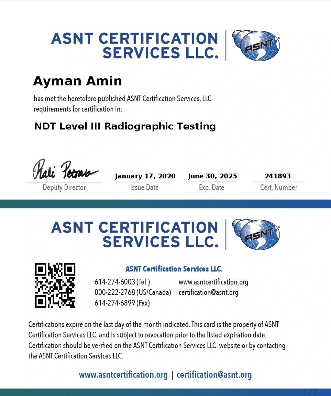 Ayman Mohamed Amin on LinkedIn: ASNT sent digital badges for all ASNT Ayman Mohamed Amin on LinkedIn: ASNT sent digital badges for all ASNT