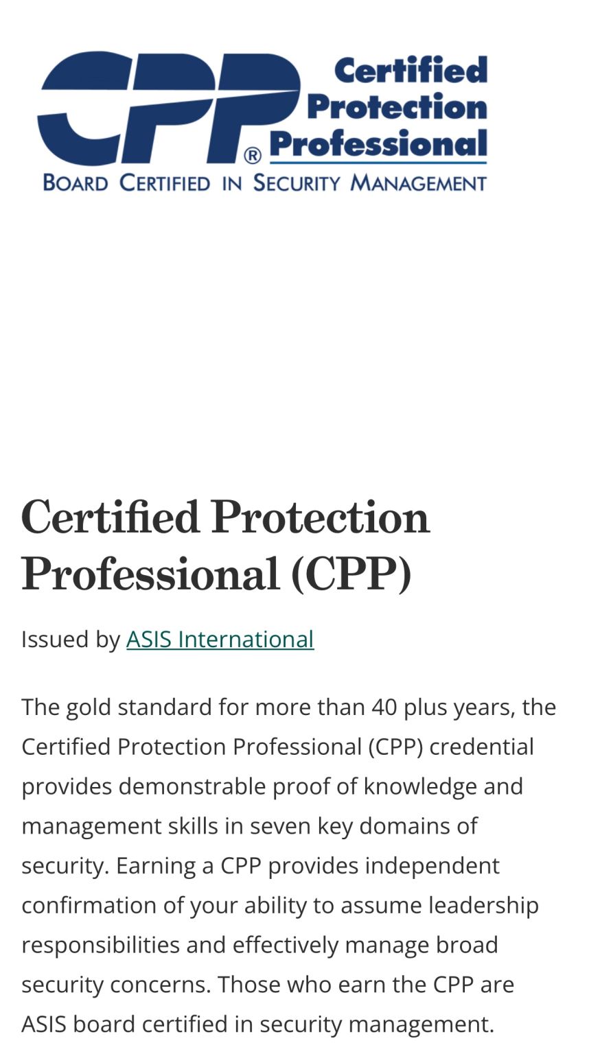 Mohamed Issa CPP® PCI® RMP® PSP® on LinkedIn: Maintaining a Mohamed Issa CPP® PCI® RMP® PSP® on LinkedIn: Maintaining a