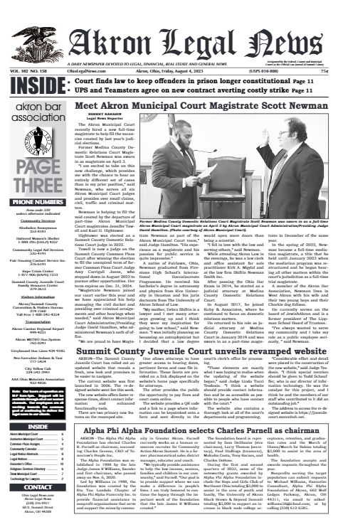 Akron Municipal Court on LinkedIn: Today #39 s quot Akron Legal News quot features Akron Municipal Court on LinkedIn: Today #39 s quot Akron Legal News quot features