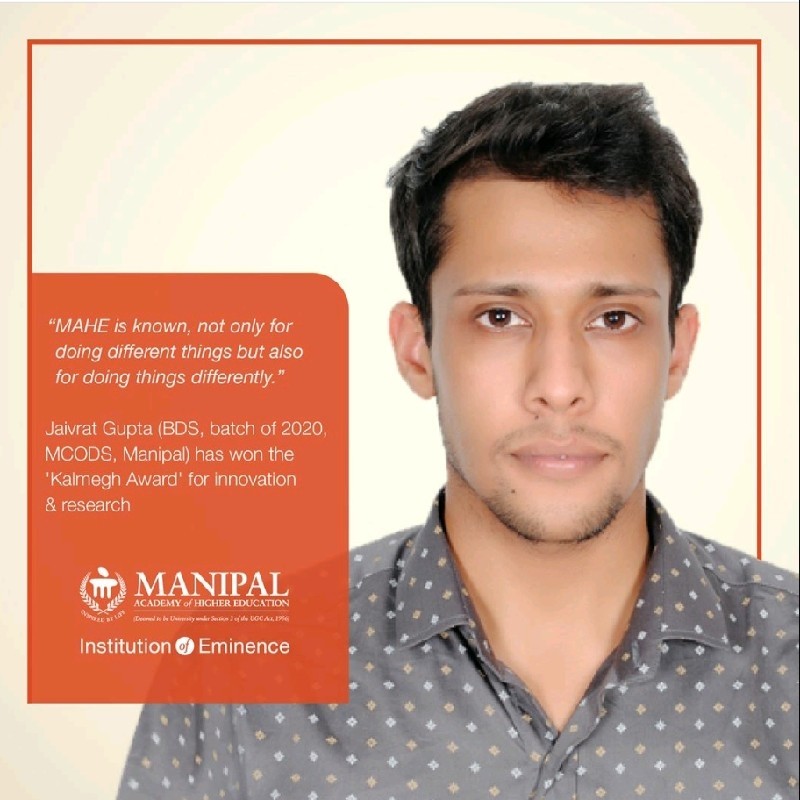 Jaivrat Gupta - Intern - Manipal College of Dental Sciences, Mangalore |  LinkedIn