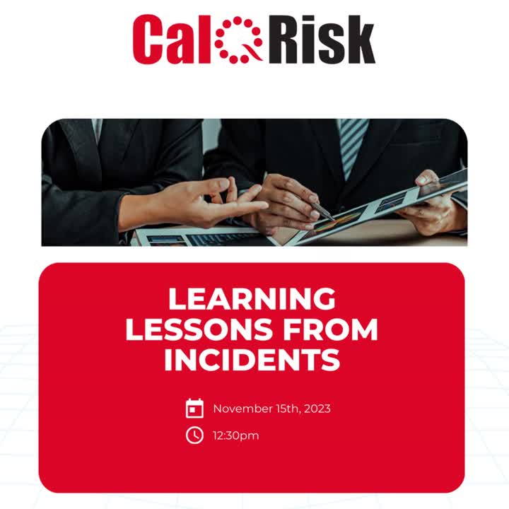 CalQRisk on LinkedIn: #incidentmanagement #freewebinar