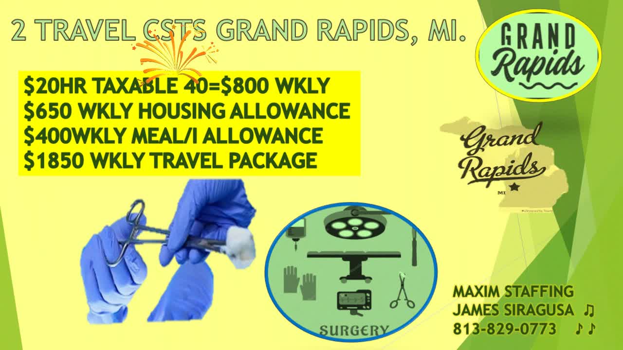 James Siragusa on LinkedIn: 2 Travel CSTS Needed GRAND RAPIDS MI James Siragusa on LinkedIn: 2 Travel CSTS Needed GRAND RAPIDS MI