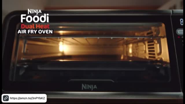 Ninja SP351 Foodi Smart 13-in-1 Dual Heat Air Fry Countertop Oven,  Dehydrate, Reheat, Smart Thermometer, 1800-watts, Silver 