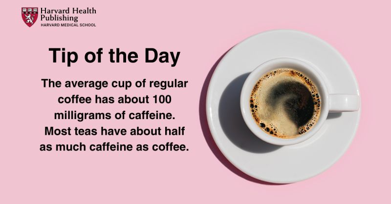 Harvard Health Publishing on LinkedIn: Caffeine in tea and coffee