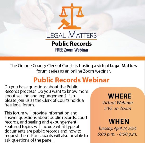Orange County Clerk of Courts on LinkedIn: #myorangeclerk #legalmatters Orange County Clerk of Courts on LinkedIn: #myorangeclerk #legalmatters