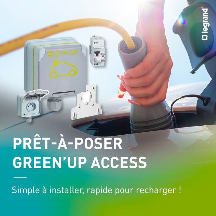Prêt-à-poser Green'up Access prise pour véhicule électrique +
