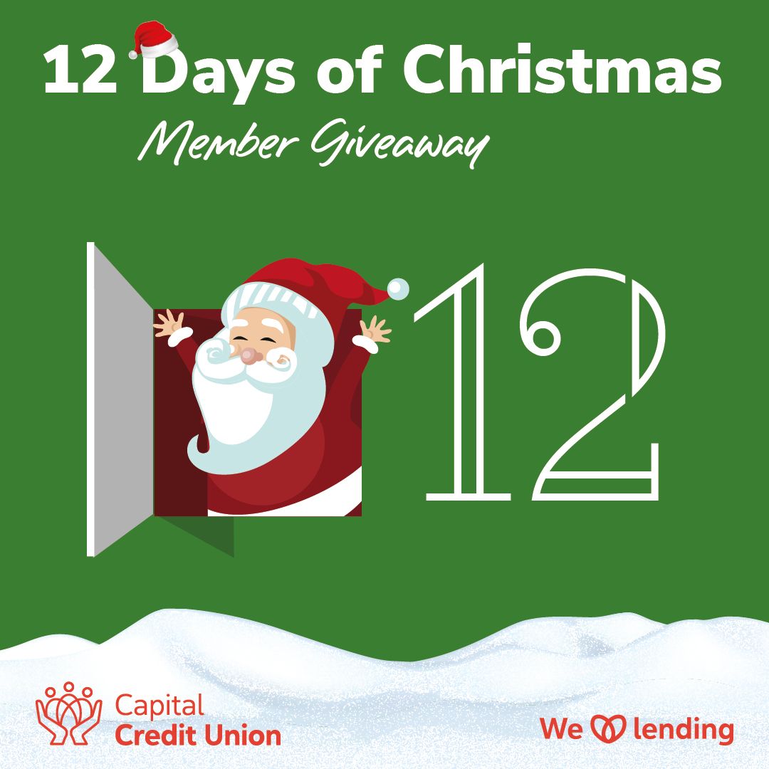 Capital Credit Union on LinkedIn: Day 12 🎄 Our final winner is D Capital Credit Union on LinkedIn: Day 12 🎄 Our final winner is D