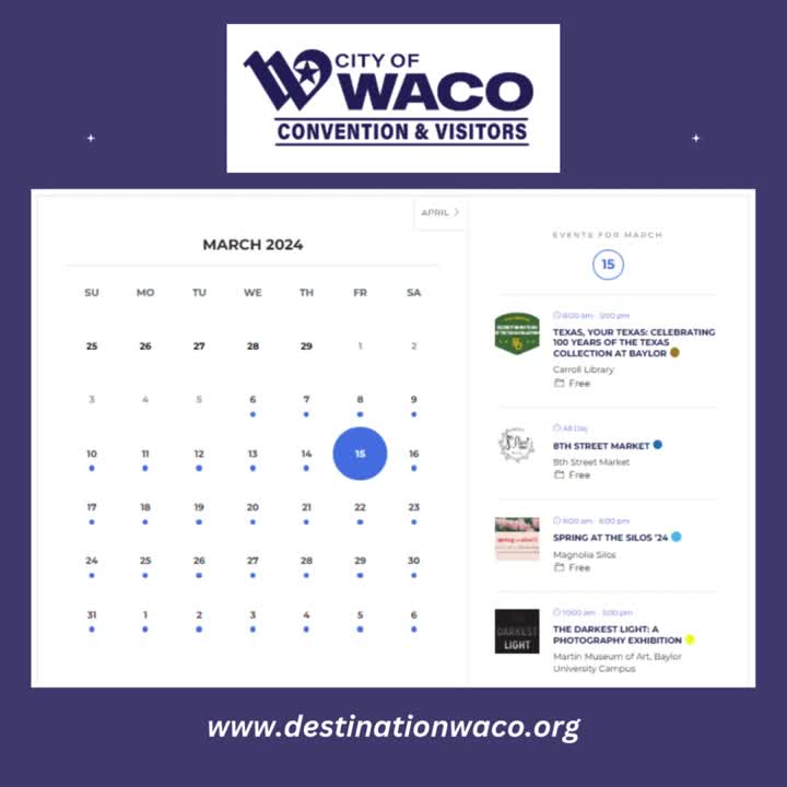 Video Find great events on RVStationWaco #39 s calendar RV Station Waco Video Find great events on RVStationWaco #39 s calendar RV Station Waco