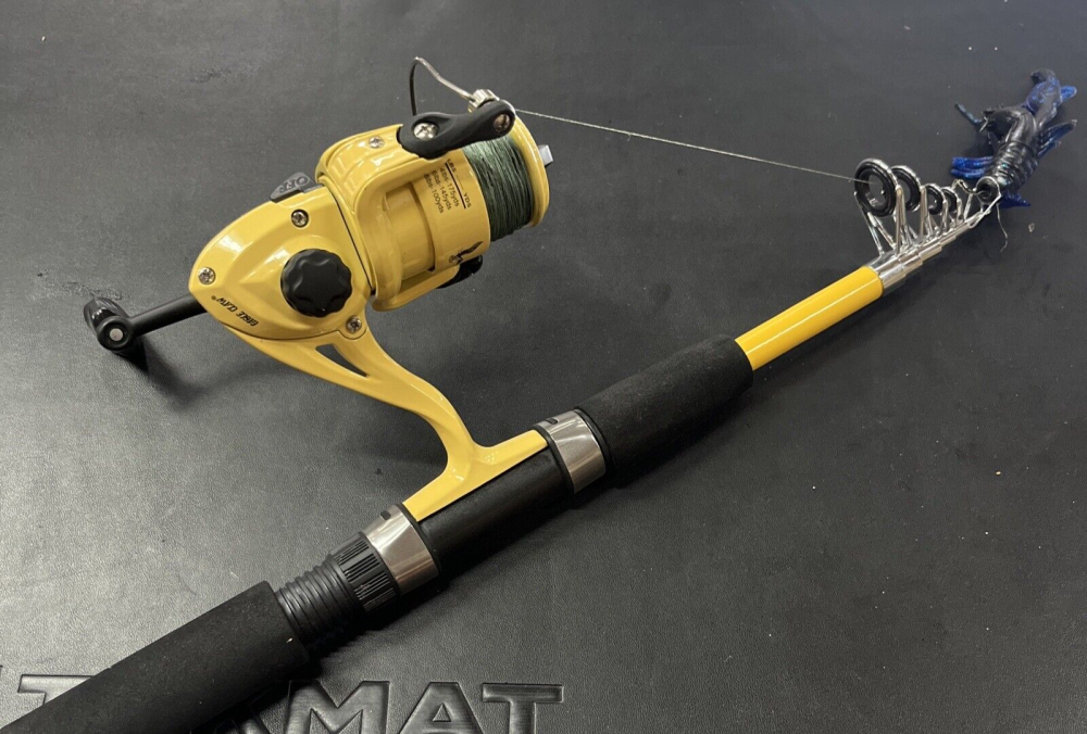 Portable Telescopic Fishing Rod and Reel Combo with UK