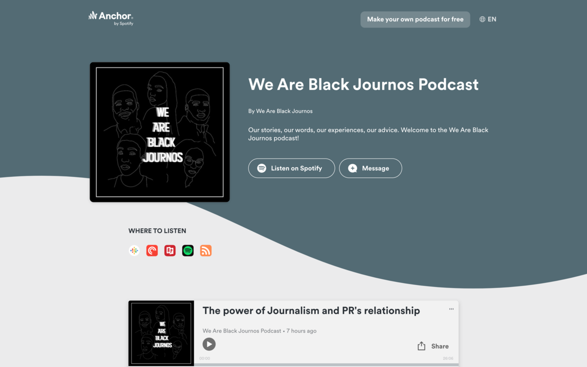 We Are Black Journos podcast We Are Black Journos podcast