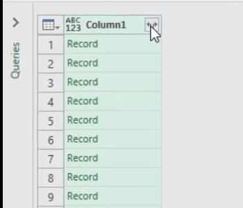 Field data displayed in Excel
