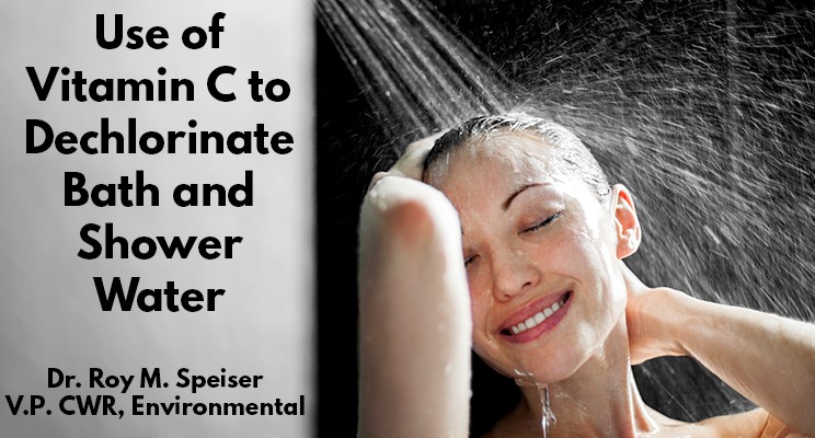 Uso della vitamina C per declottare il bagno e l'acqua della doccia