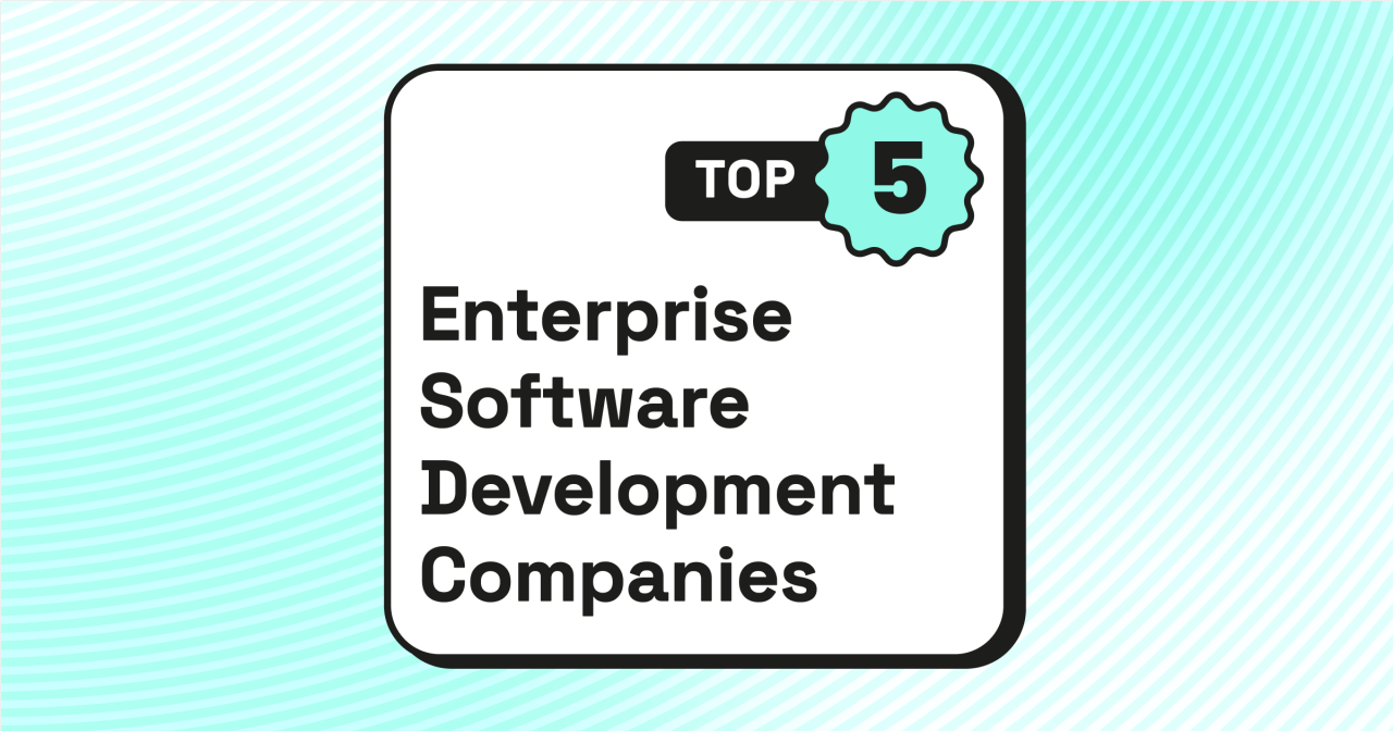 Top 5 Enterprise Software Development Companies [UPDATED 2024]