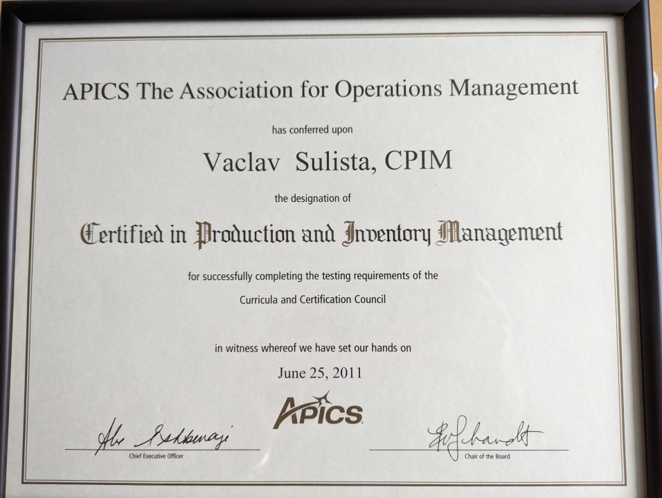 How did the APICS certification change my life for the better? How did the APICS certification change my life for the better?