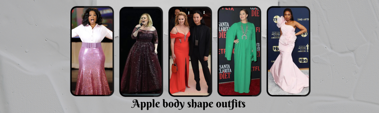 Apple body shape outfits