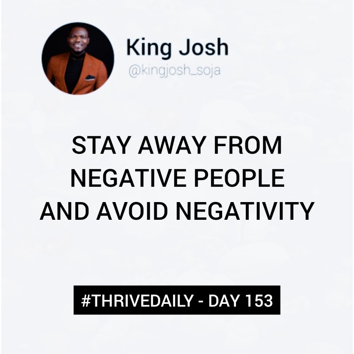 Stay Away From Negative People and Avoid Negativity