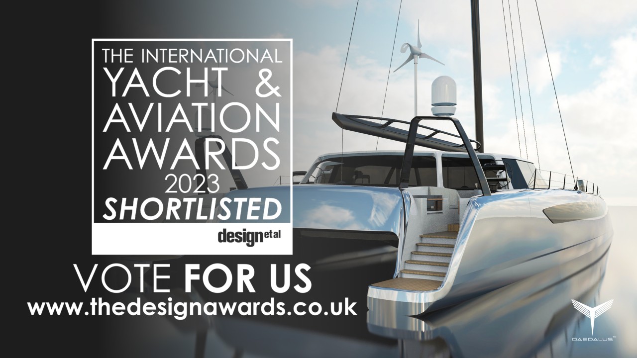 Daedalus D100 shortlisted for the International Yacht and Aviation Design Award 2023