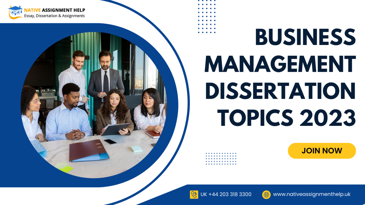 business management dissertation topics 2023