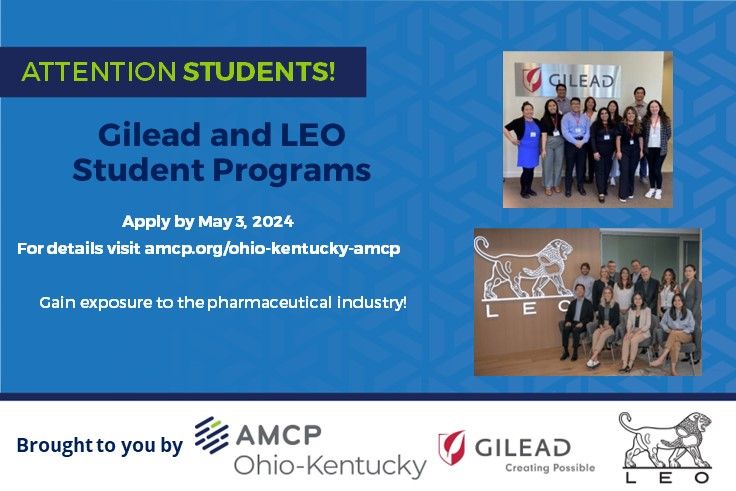 Ohio Kentucky AMCP on LinkedIn: Attention Students Apply by May 3rd for Ohio Kentucky AMCP on LinkedIn: Attention Students Apply by May 3rd for