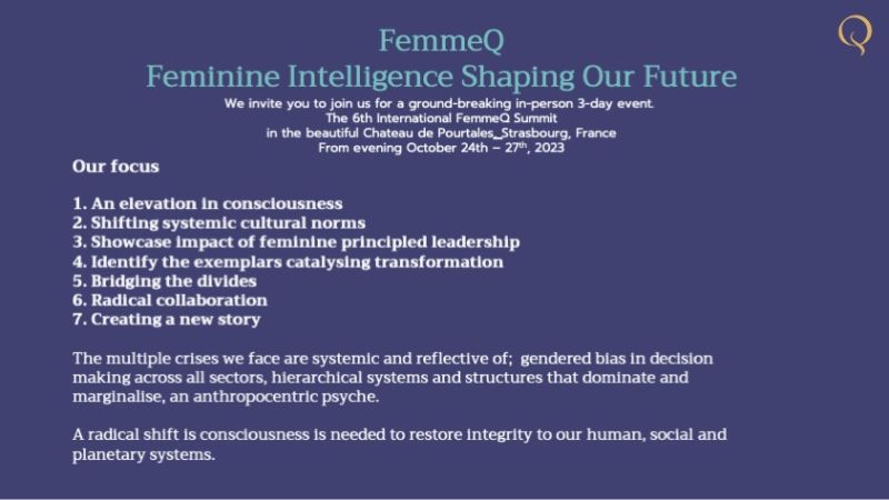 Karen Lee Downes on LinkedIn: FemmeQ: Feminine Intelligence Shaping Our  Future